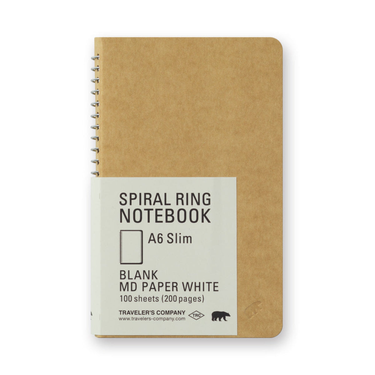 Traveler's Spiral Ring Notebook - A6 MD Paper - Slim-Pen Boutique Ltd