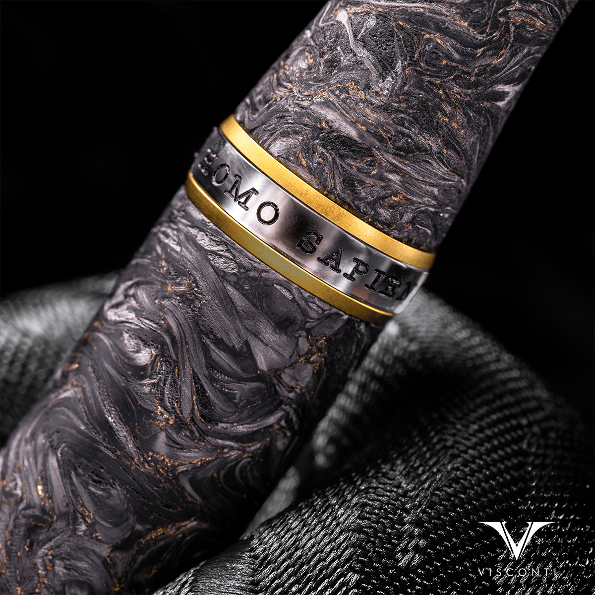 Visconti Homo Sapiens Fountain Pen - Carbon Moiré - 18k Nib (Limited Edition) - Pen Boutique Ltd