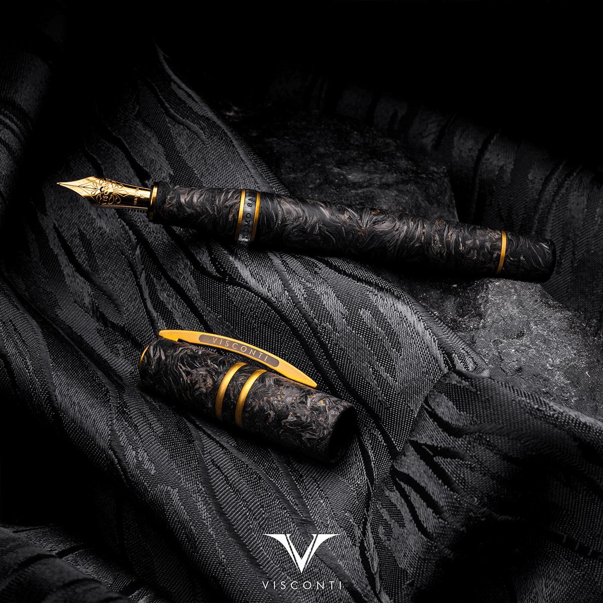 Visconti Homo Sapiens Fountain Pen - Carbon Moiré - 18k Nib (Limited Edition) - Pen Boutique Ltd