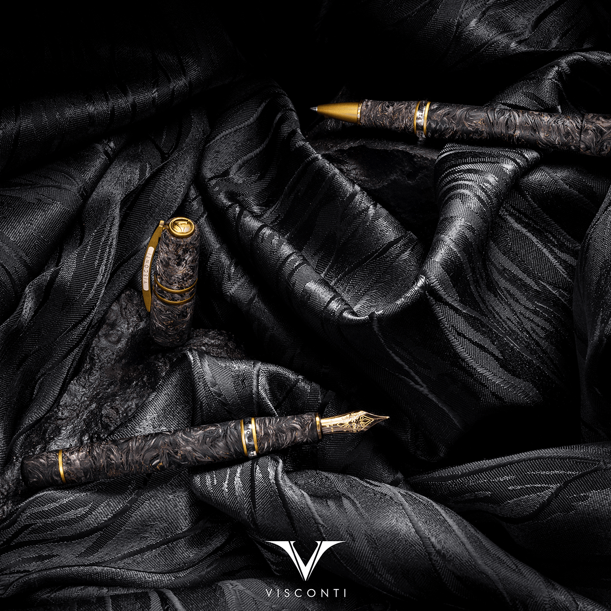 Visconti Homo Sapiens Rollerball Pen - Carbon Moiré (Limited Edition) - Pen Boutique Ltd