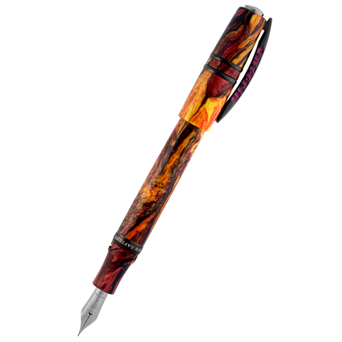 Visconti Homo Sapiens Earth Origins Fountain Pen - Fire - 18k Nib (Limited Edition) - Pen Boutique Ltd