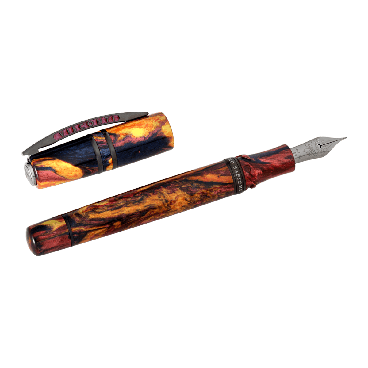 Visconti Homo Sapiens Earth Origins Fountain Pen - Fire - 18k Nib (Limited Edition) - Pen Boutique Ltd