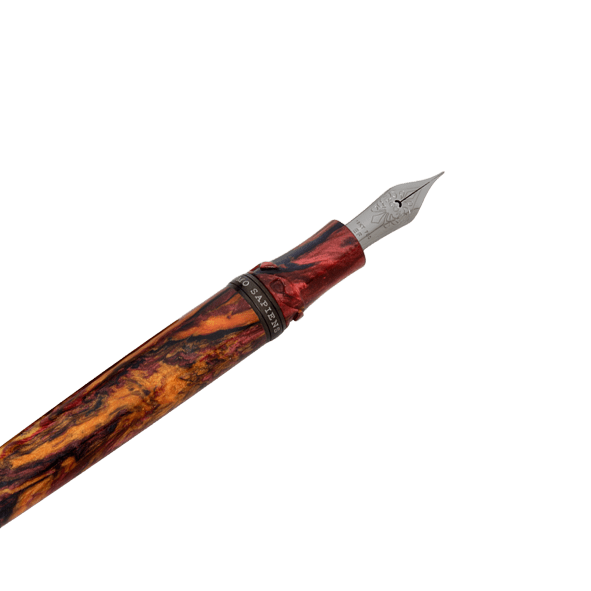 Visconti Homo Sapiens Earth Origins Fountain Pen - Fire - 18k Nib (Limited Edition) - Pen Boutique Ltd