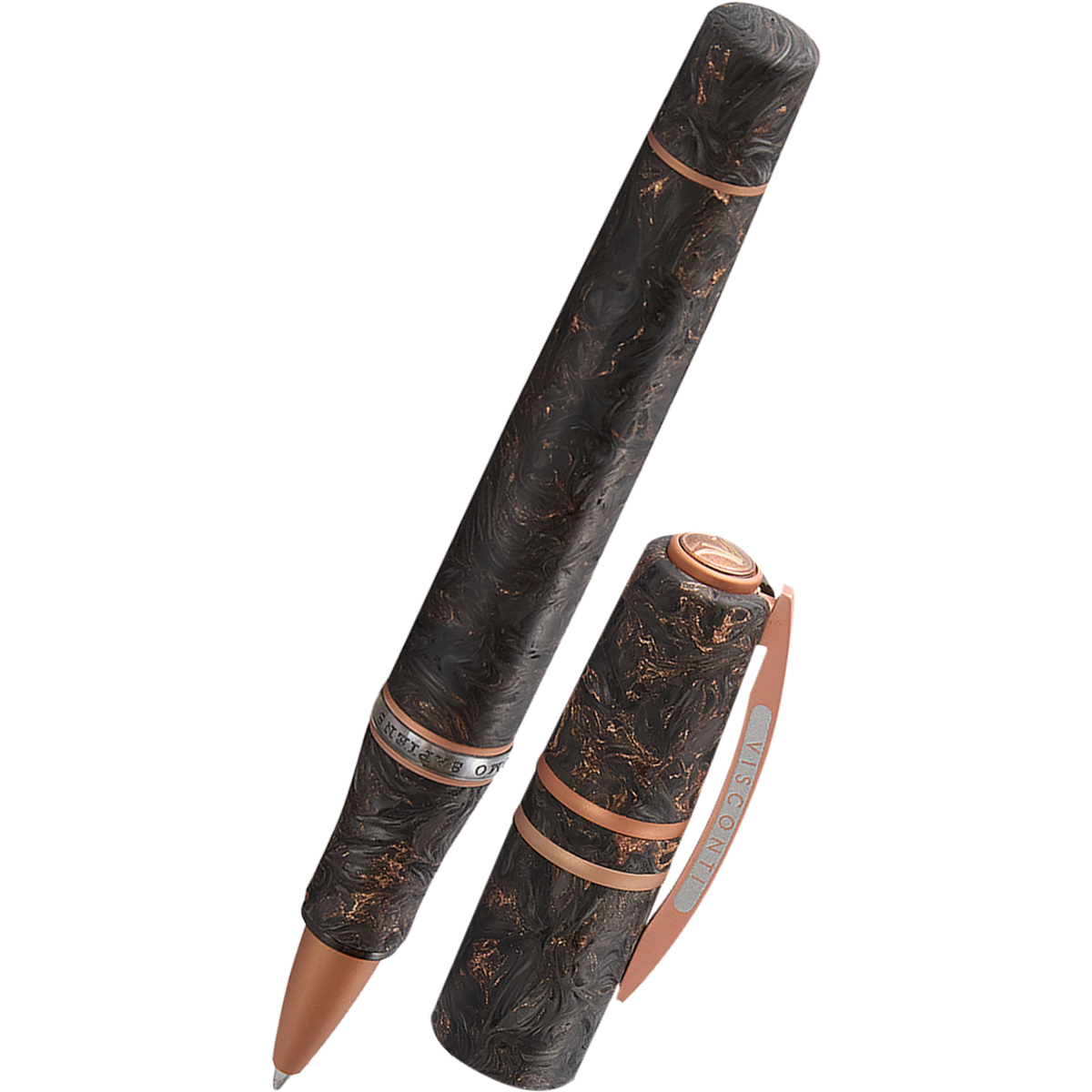 Visconti Homo Sapiens Rollerball Pen - Carbon Rose (Limited Edition) - Pen Boutique Ltd