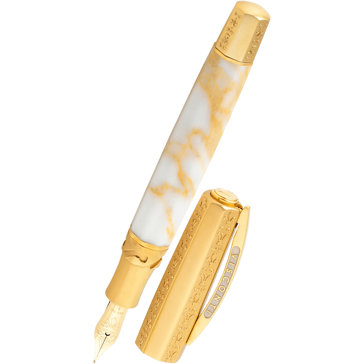 Visconti Il Magnifico Calacatta Gold Fountain Pen (Limited Edition) - Pen Boutique Ltd