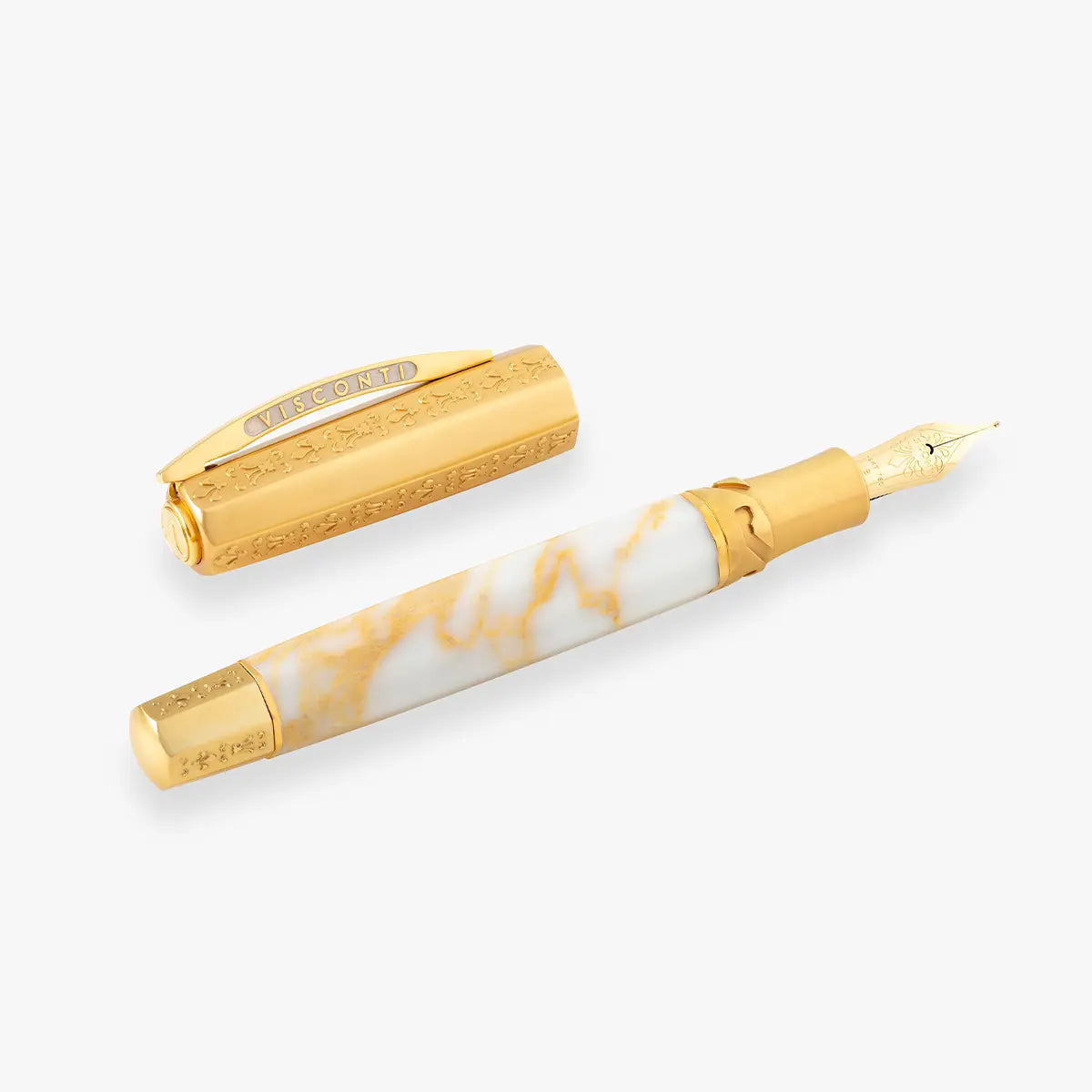 Visconti Il Magnifico Calacatta Gold Fountain Pen (Limited Edition) - Pen Boutique Ltd