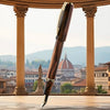 Visconti Medici Fountain Pen - Briarwood - Yellow Gold Trim - Oversize - Pen Boutique Ltd
