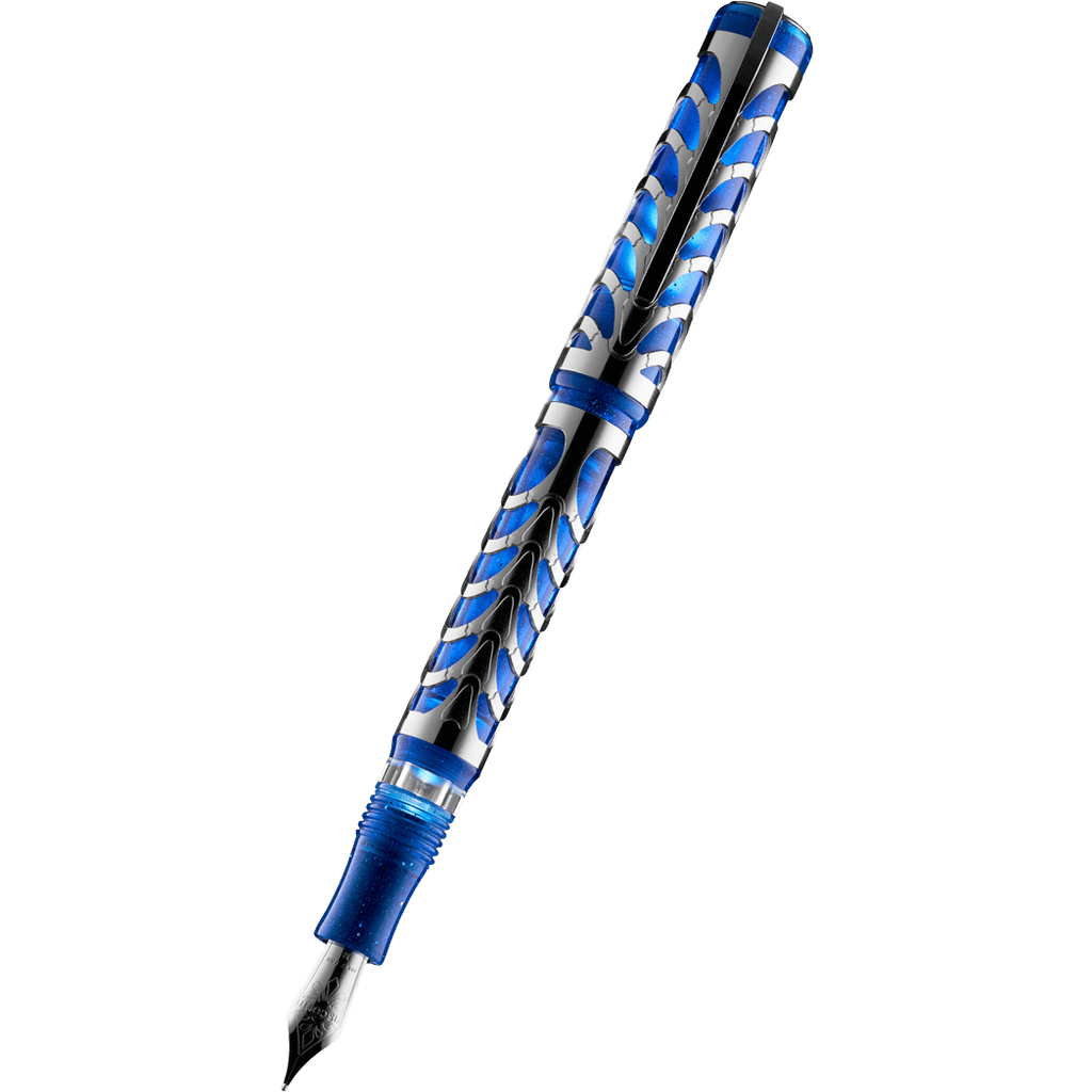 Visconti Skeleton Fountain Pen - Sapphire Blue - Oversize (Limited Edition) - Pen Boutique Ltd