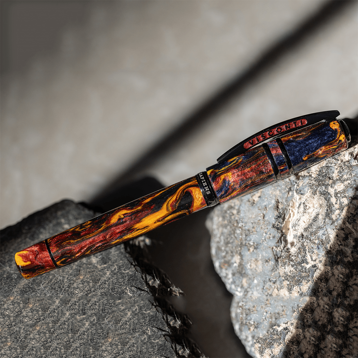 Visconti Homo Sapiens Earth Origins Fountain Pen - Fire - 18k Nib (Limited Edition) - Pen Boutique Ltd