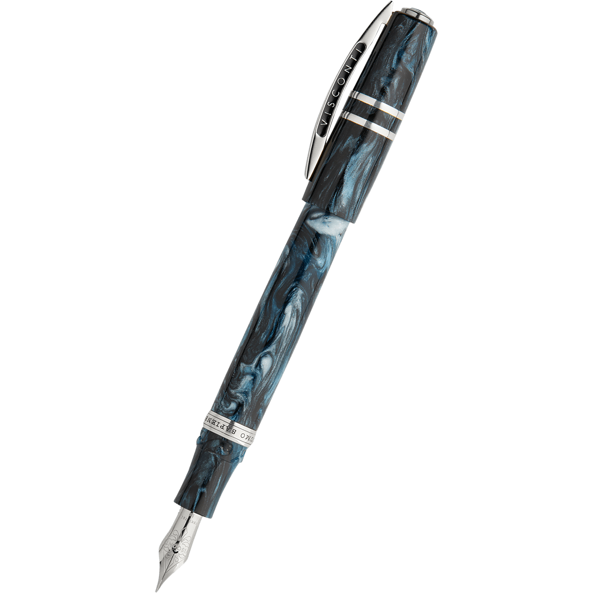 Visconti Homo Sapiens Fountain Pen - Dark Sapphire - 18k Nib (Limited Edition) - Pen Boutique Ltd