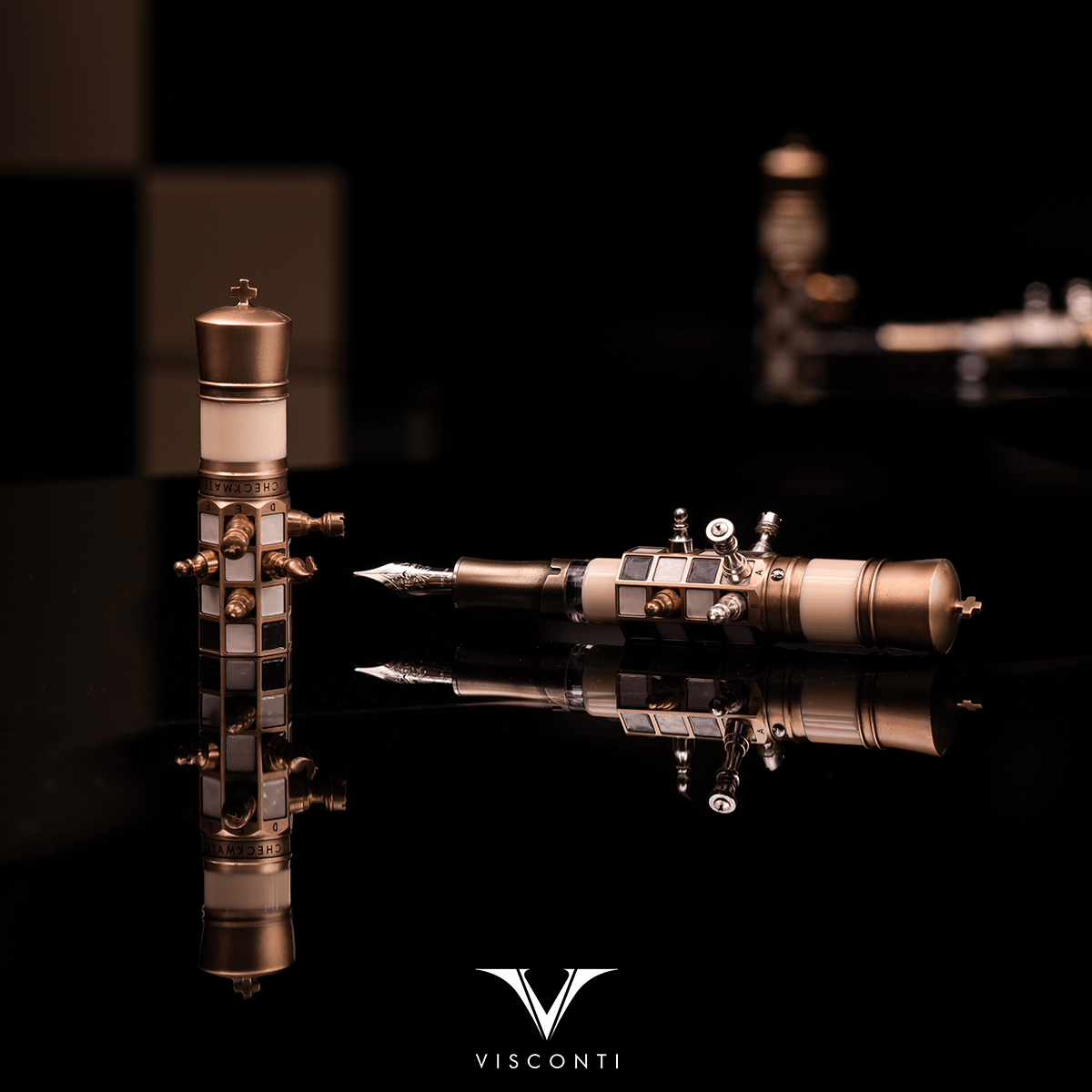 Visconti Limited Edition Fountain Pen - Checkmate - Pen Boutique Ltd