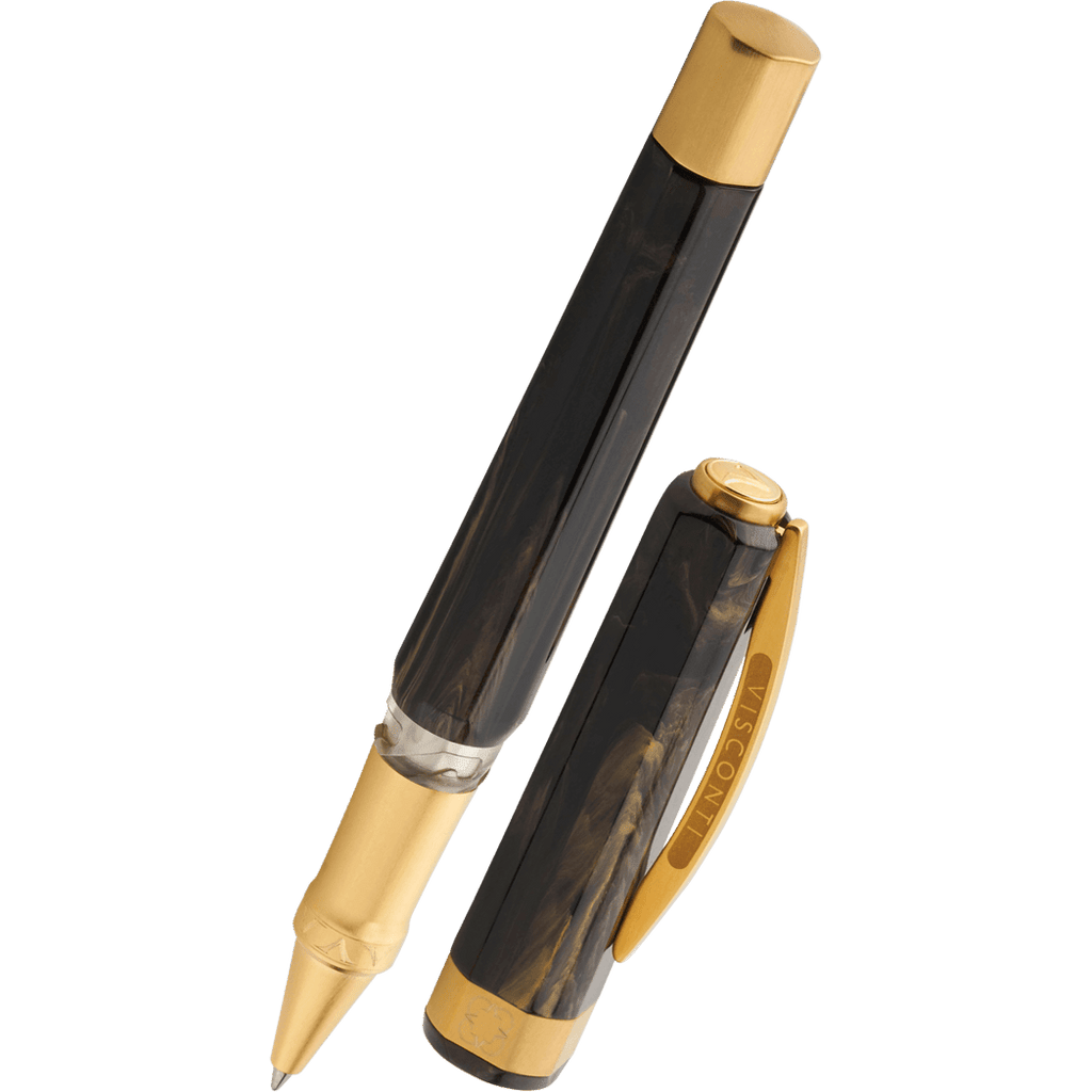 Visconti Opera Gold Rollerball Pen - Black - Pen Boutique Ltd