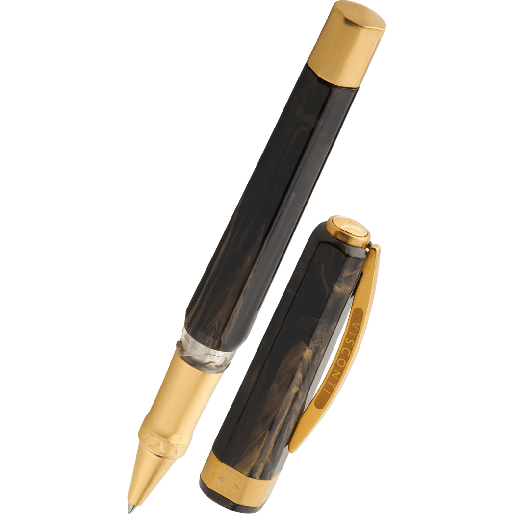 Visconti Opera Gold Rollerball Pen - Black - Pen Boutique Ltd
