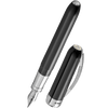 Visconti Alfred Hitchcock Fountain Pen - Black - Palladium Trim - Pen Boutique Ltd