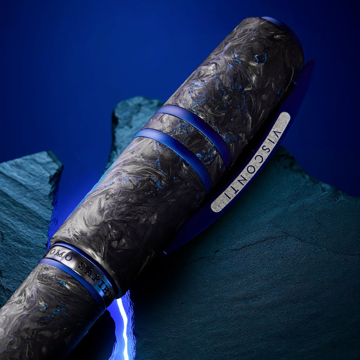 Visconti Homo Sapiens Fountain Pen - Carbon Abyssus - 18k Nib (Limited Edition) - Pen Boutique Ltd