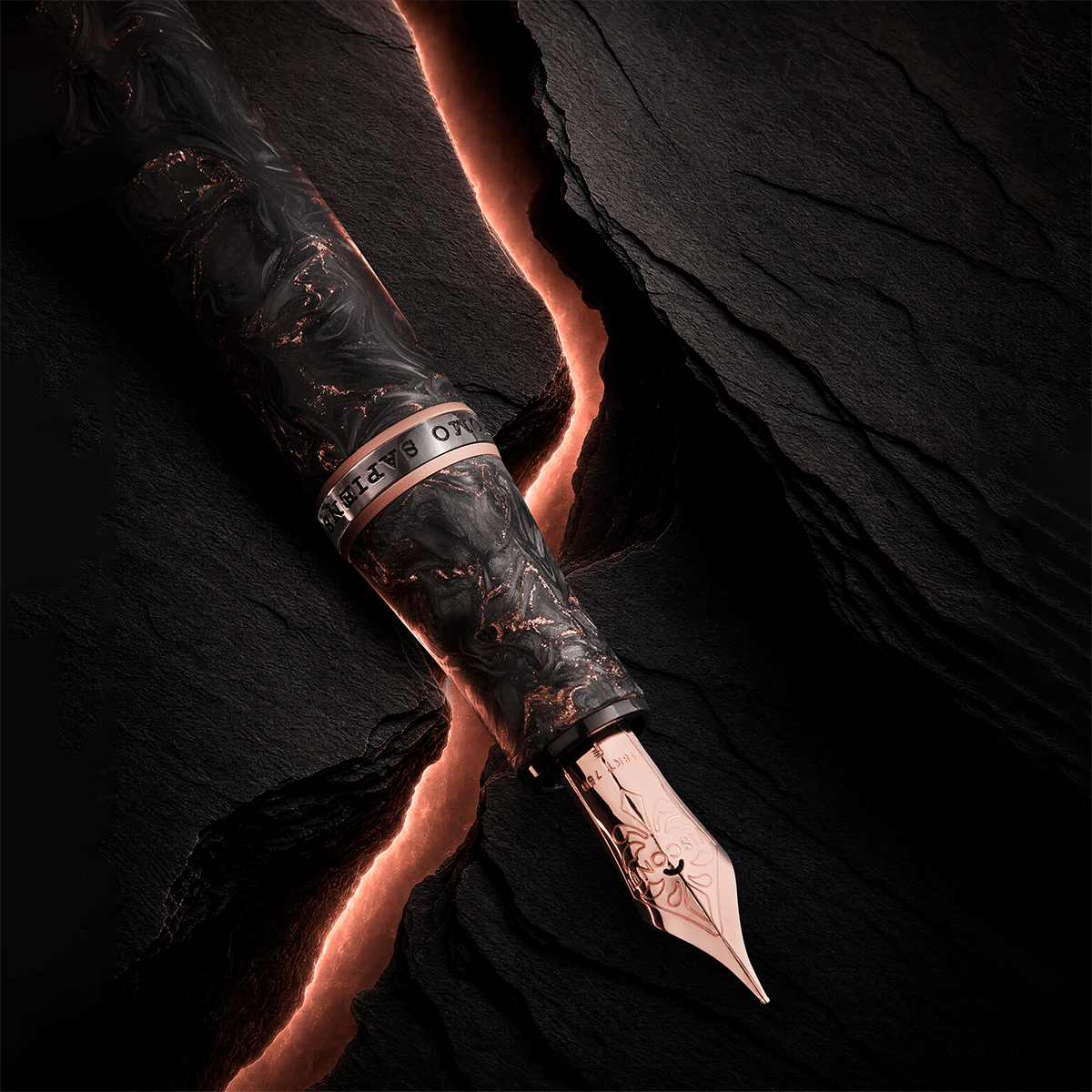 Visconti Homo Sapiens Fountain Pen - Carbon Rose - 18k Nib (Limited Edition) - Pen Boutique Ltd