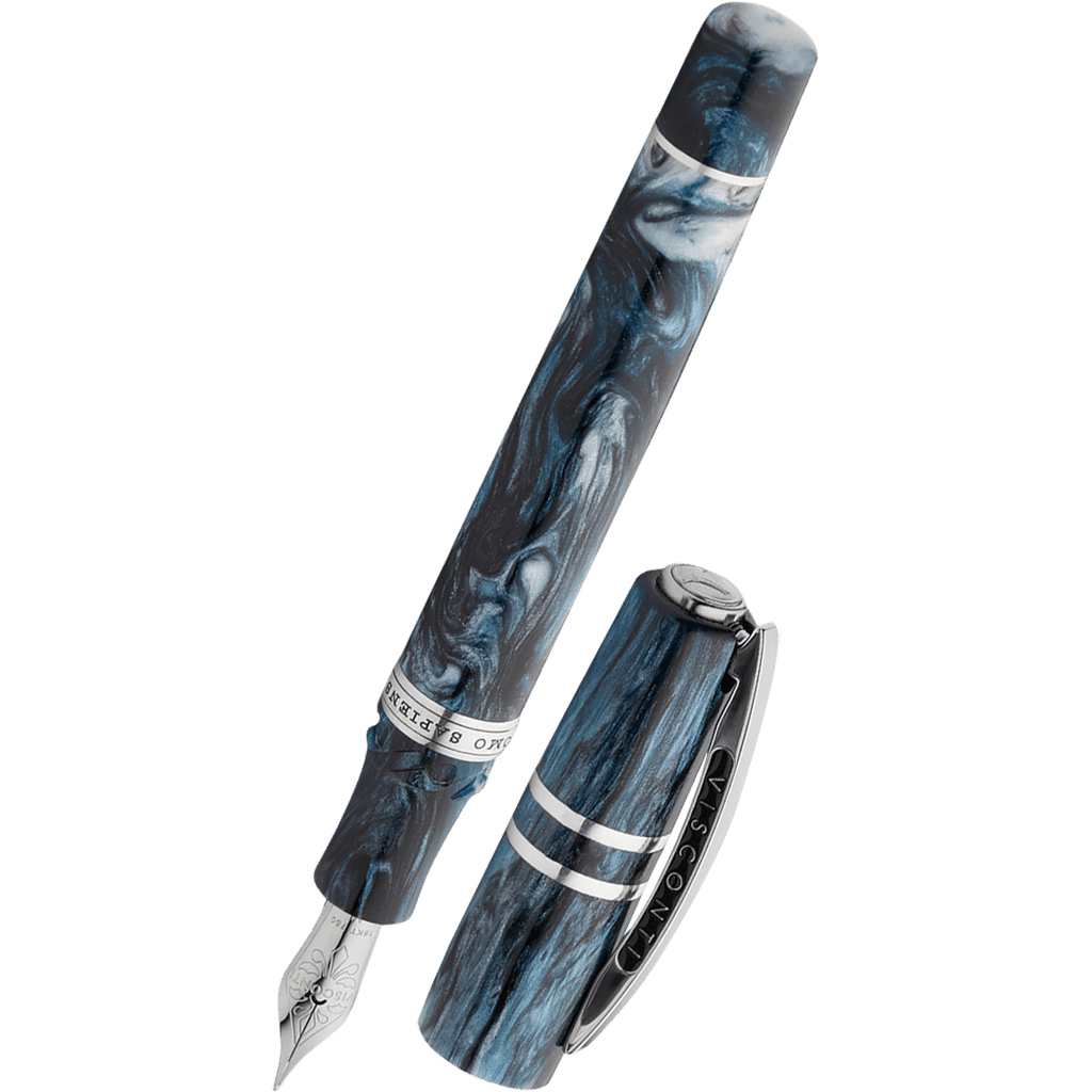Visconti Homo Sapiens Fountain Pen - Dark Sapphire - 18k Nib (Limited Edition) - Pen Boutique Ltd