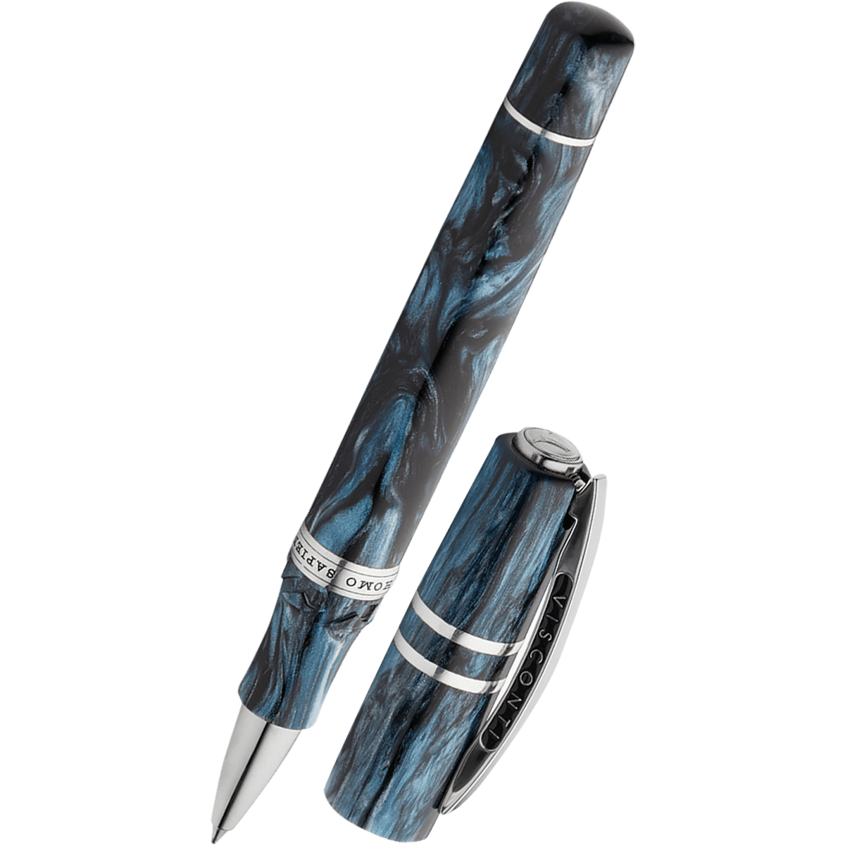 Visconti Homo Sapiens Rollerball Pen - Dark Sapphire (Limited Edition) - Pen Boutique Ltd