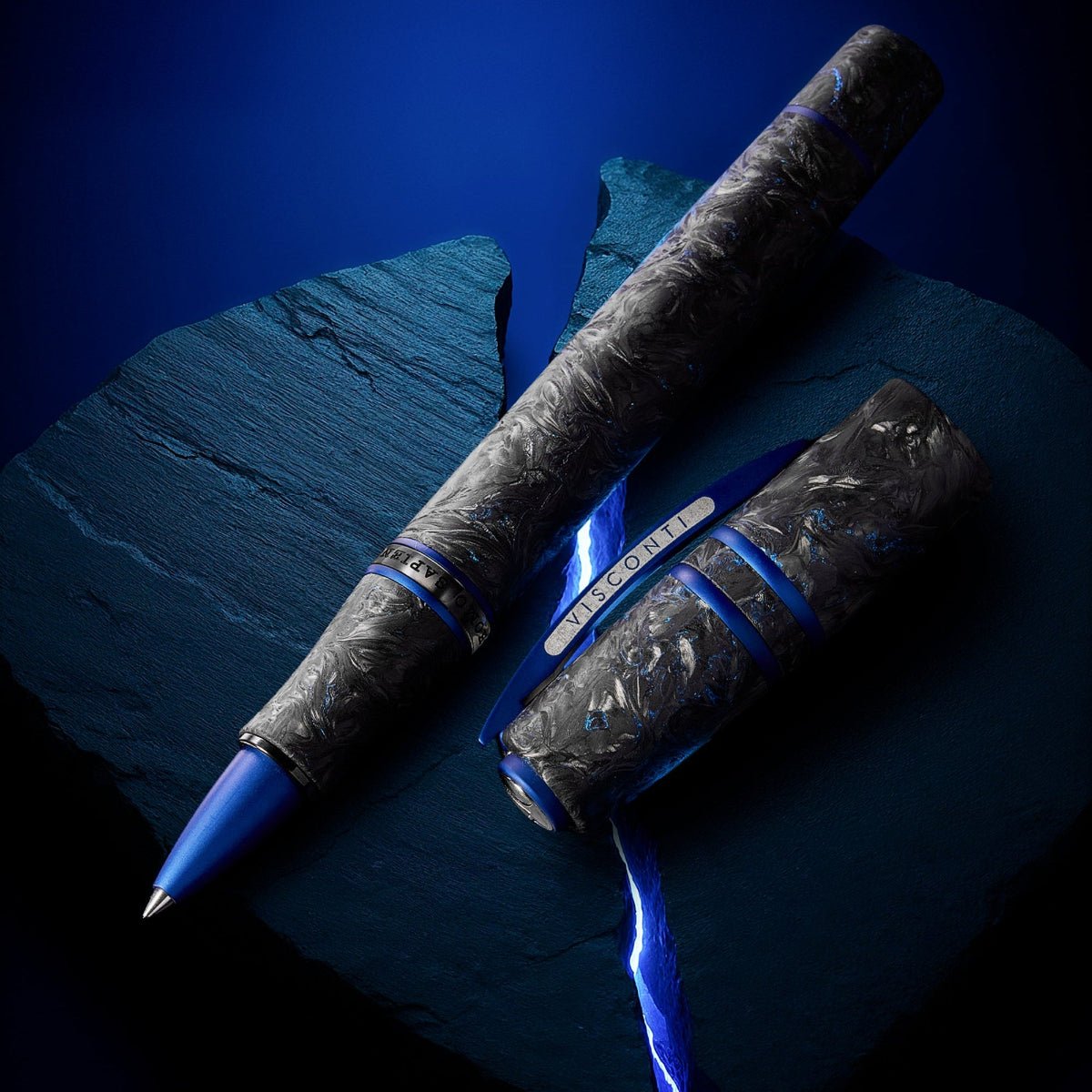 Visconti Homo Sapiens Rollerball Pen - Carbon Abyssus (Limited Edition) - Pen Boutique Ltd