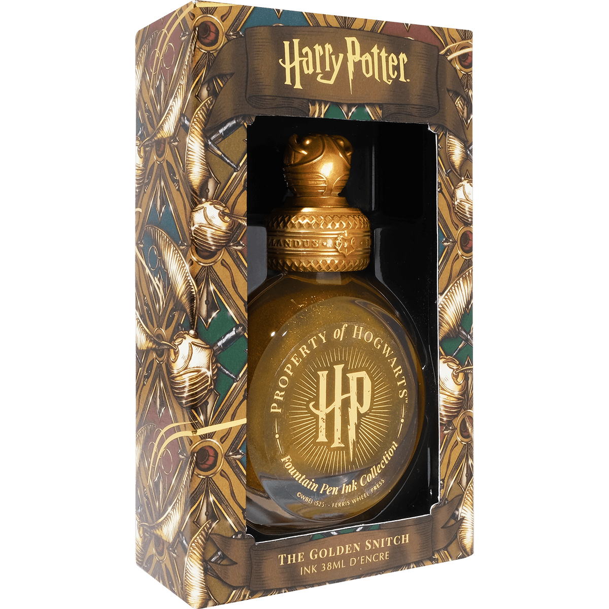 Ferris Wheel Press x WB Ink Bottle - Harry Potter The Golden Snitch - 2542 - 38ml - Pen Boutique Ltd