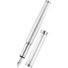 Waldmann Tapio Fountain Pen - Sterling Pinstripe Pattern - Pen Boutique Ltd