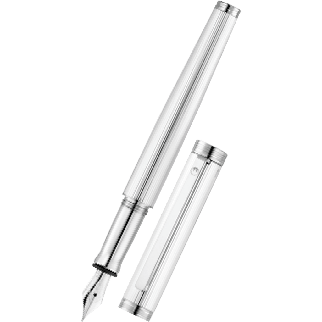 Waldmann Tapio Fountain Pen - Sterling Pinstripe Pattern - Pen Boutique Ltd