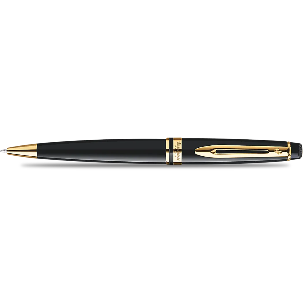 Waterman Expert Ballpoint Pen - Gold Trim - Black-Pen Boutique Ltd