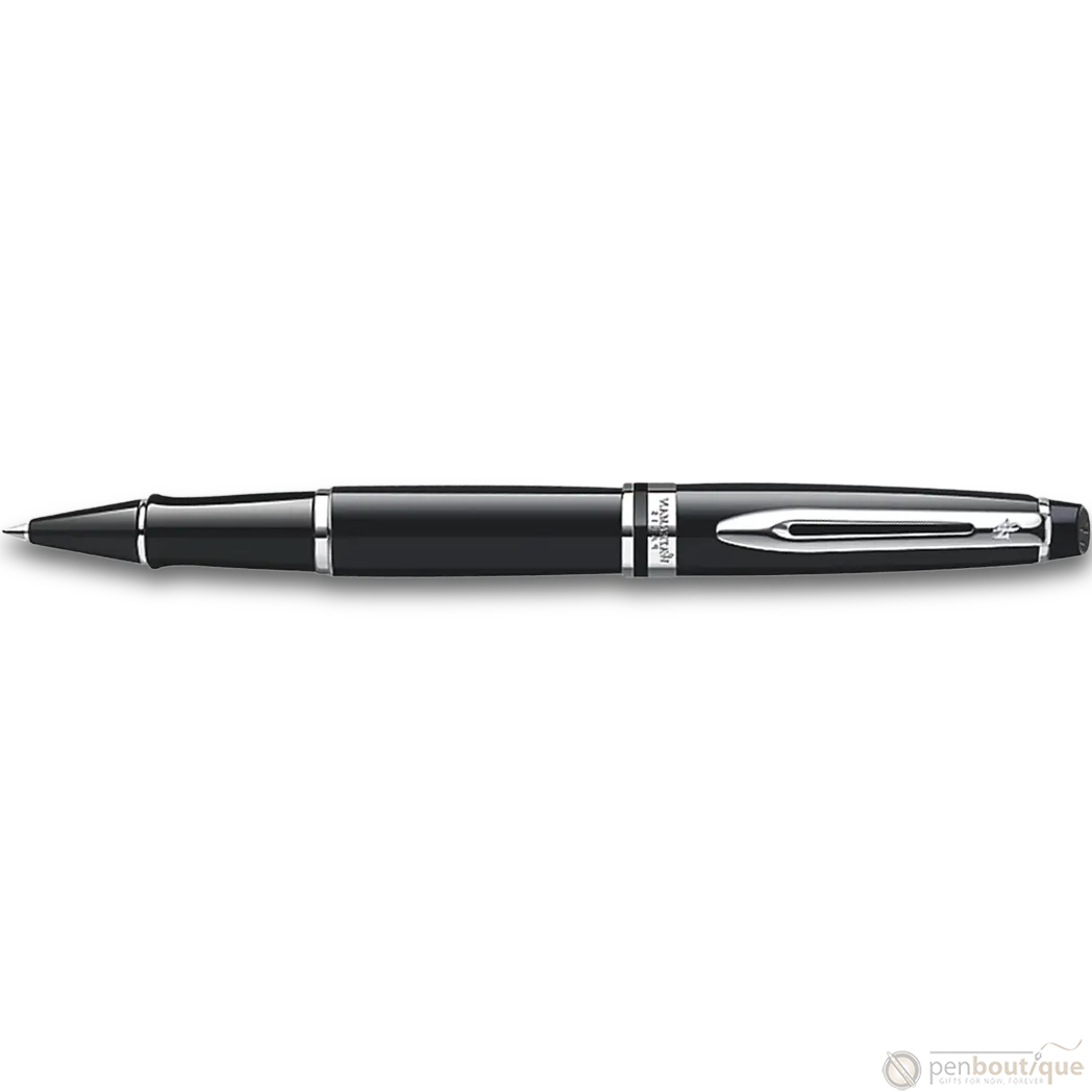 Waterman Expert Black Chrome Trim Rollerball Pen-Pen Boutique Ltd