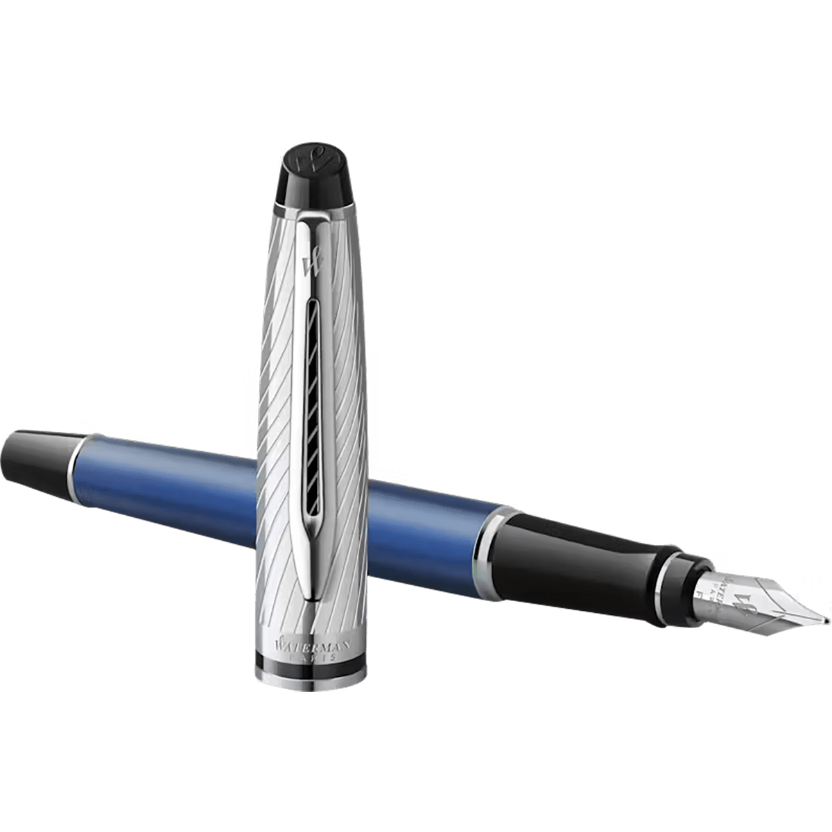 Waterman Expert Fountain Pen - Metallic Blue (Deluxe) - Pen Boutique Ltd