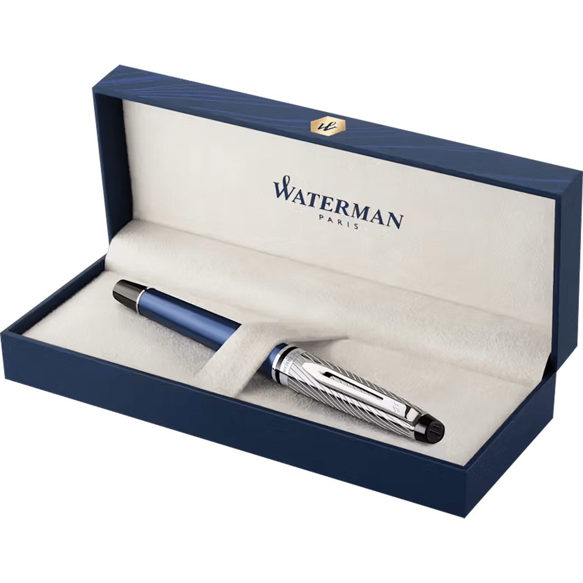 Waterman Expert Fountain Pen - Metallic Blue (Deluxe) - Pen Boutique Ltd