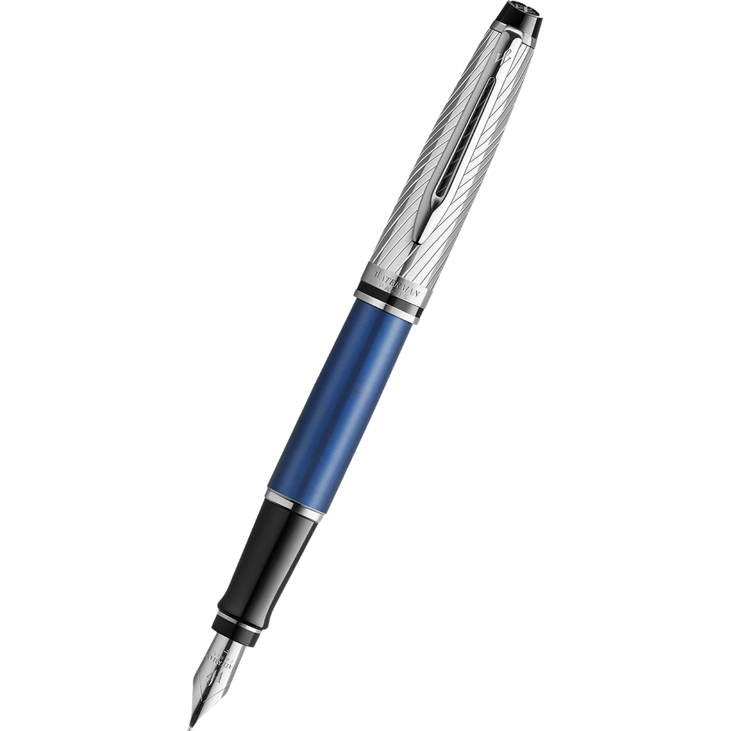 Waterman Expert Fountain Pen - Metallic Blue (Deluxe) - Pen Boutique Ltd