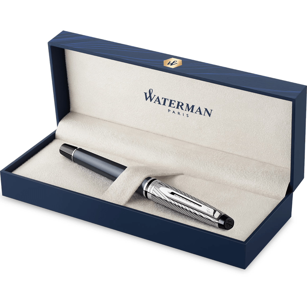 Waterman Expert Fountain Pen - Metallic Stone Grey (Deluxe) - Pen Boutique Ltd