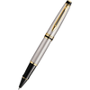 Waterman Expert Stainless Steel Gold Trim Rollerball Pen-Pen Boutique Ltd