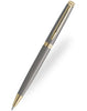 Waterman Hémisphère Ballpoint Pen - Metallic Grey with Gold Trim - Pen Boutique Ltd