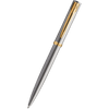 Waterman Impression Ballpoint Pen - Stainless Steel - Gold Trim - Pen Boutique Ltd