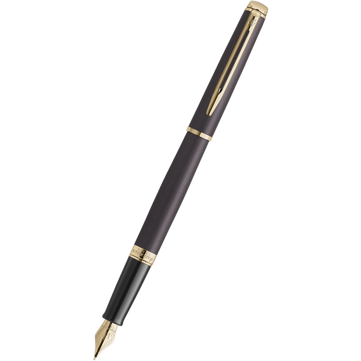 Waterman Hémisphère Fountain Pen - Understated Edit Lava Black - Pen Boutique Ltd