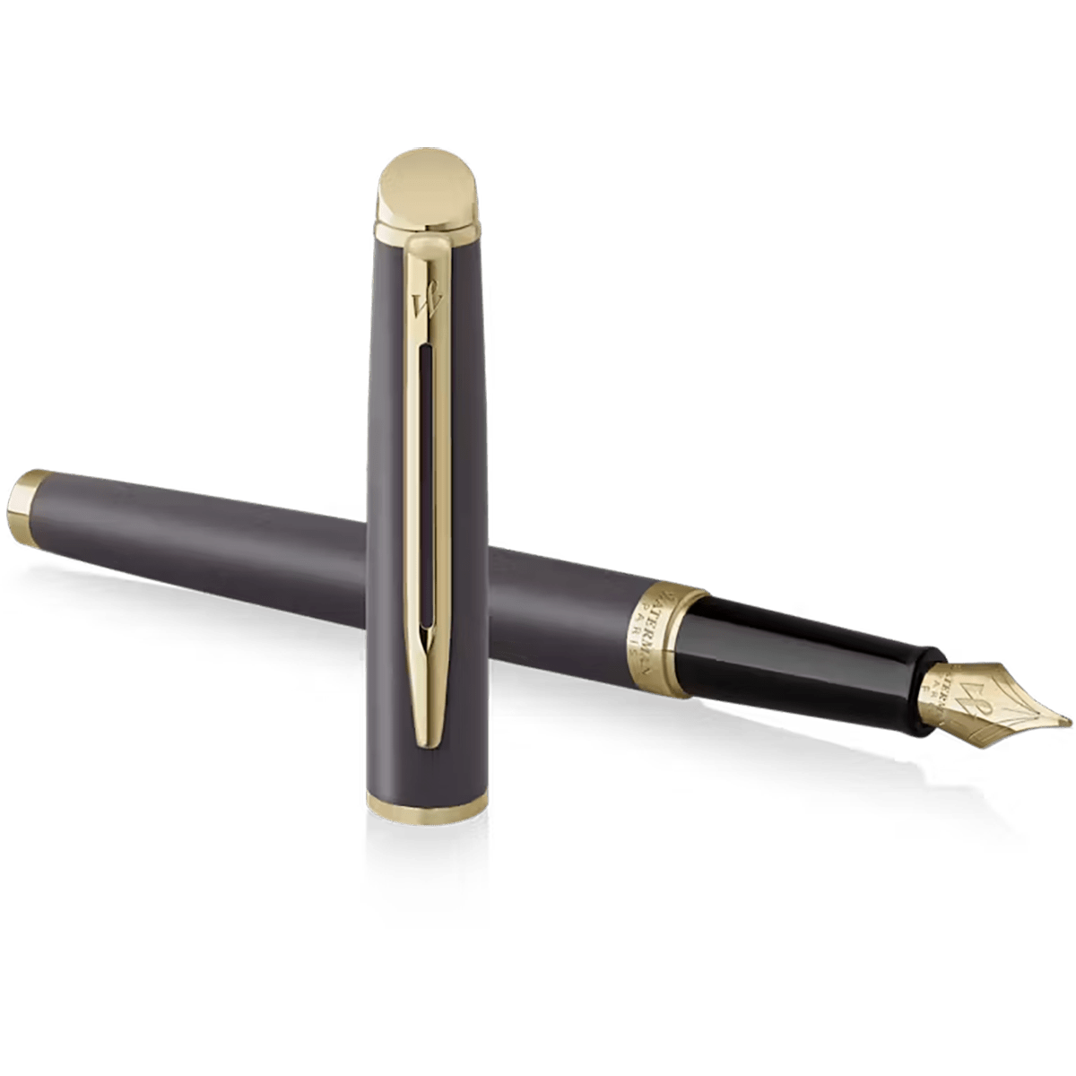 Waterman Hémisphère Fountain Pen - Understated Edit Lava Black - Pen Boutique Ltd