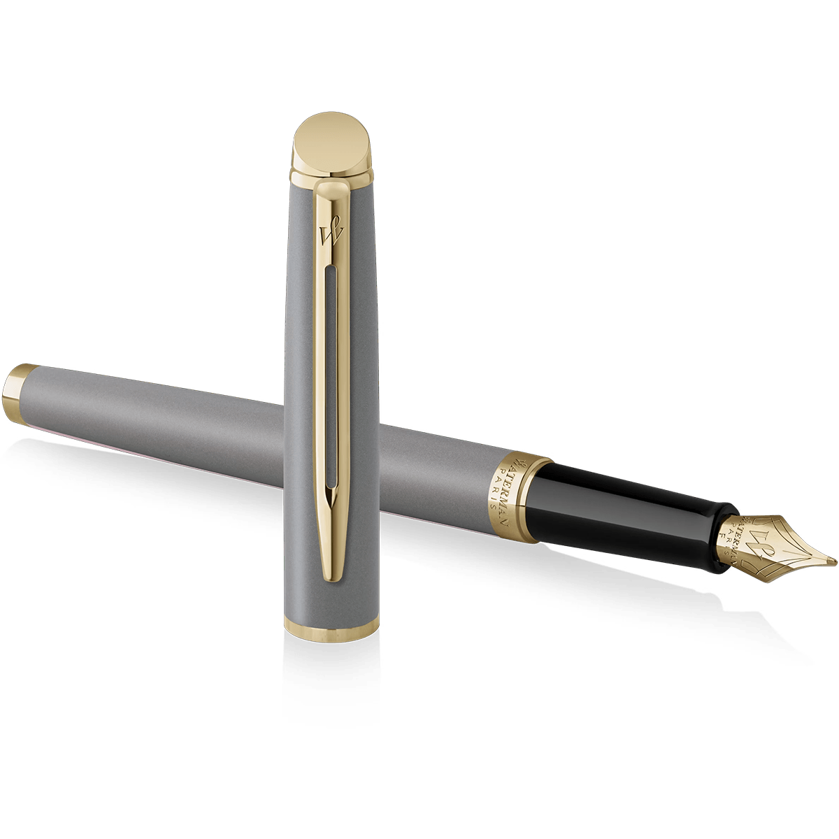 Waterman Hémisphère Fountain Pen - Understated Edit Metallic Grey - Pen Boutique Ltd