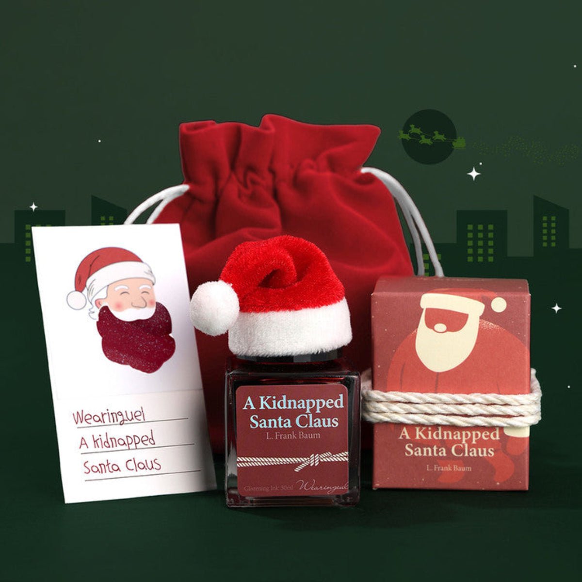 Wearingeul The Color of Literature Ink Bottle - A Kidnapped Santa Claus (Christmas Edition) - 30ml - Pen Boutique Ltd
