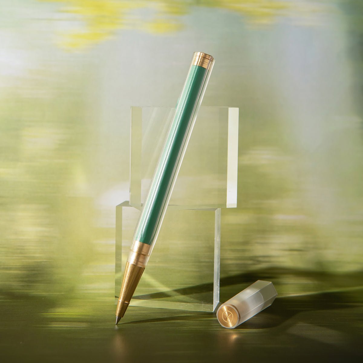 YStudio Glamour Evolve Rollerball Pen - Elemental Clear Green - Pen Boutique Ltd