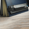 Yak Leather Elastic Pen Holder Single Pen Sleeve - Black - Pen Boutique Ltd