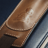 Yak Leather Elastic Pen Holder Single Pen Sleeve - Brown - Pen Boutique Ltd