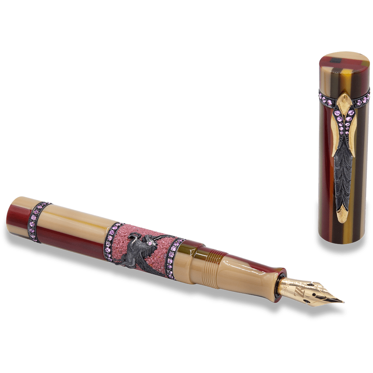 Zeki Karaca Jewellery Harman Fountain Pen - Black Horse (Limited Edition)-Pen Boutique Ltd