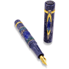 Zeki Karaca Jewellery Harman Fountain Pen - Blue - Gold Trim - Pen Boutique Ltd