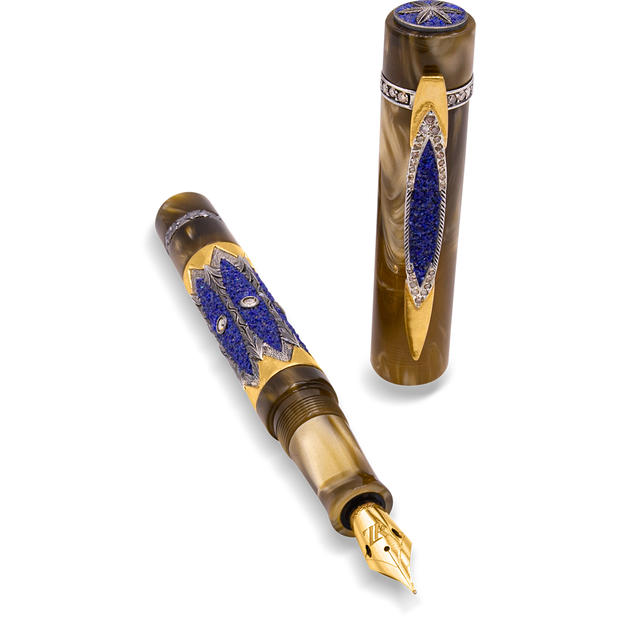 Zeki Karaca Jewellery Harman Fountain Pen - Brown (Limited Edition)-Pen Boutique Ltd