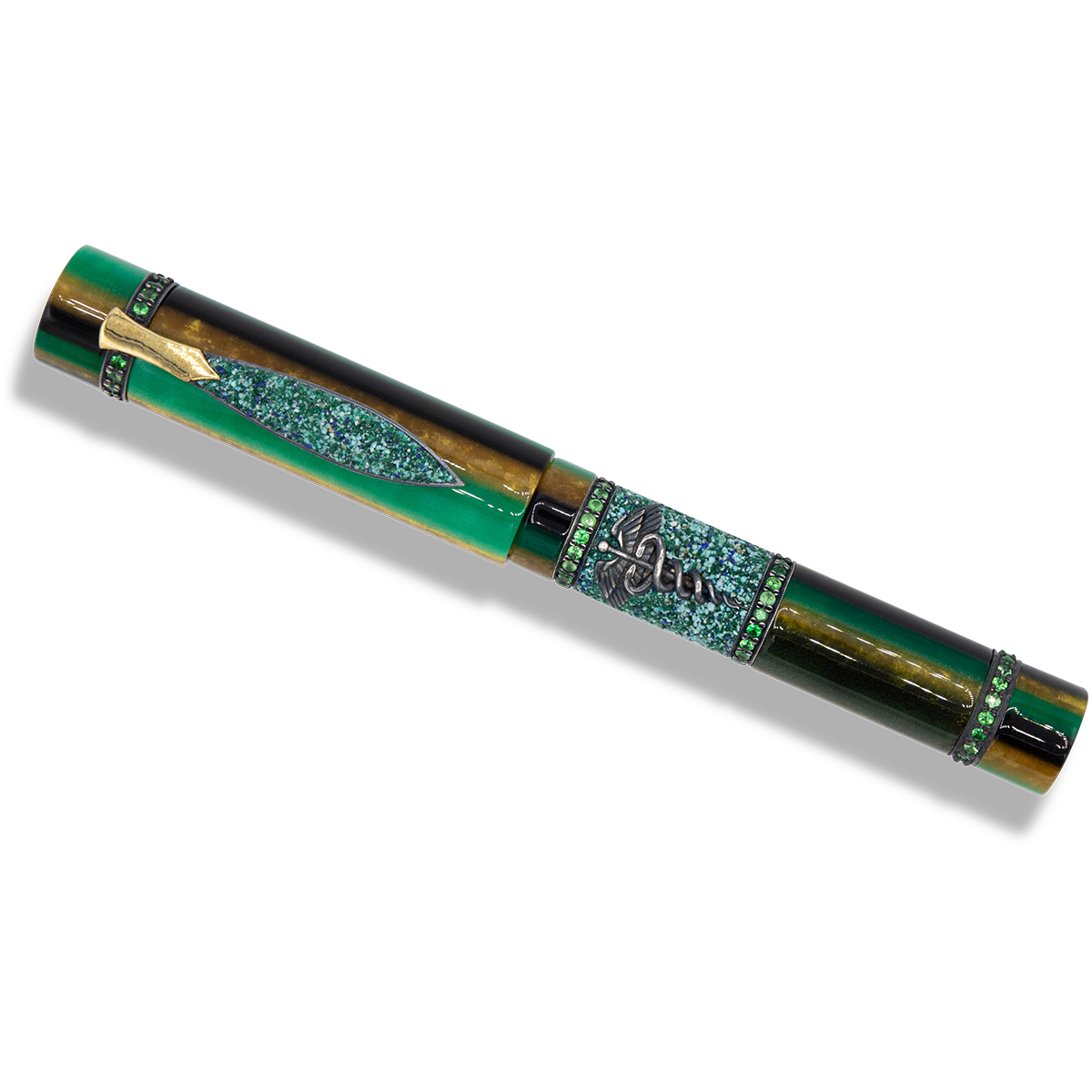 Zeki Karaca Jewellery Harman Fountain Pen - Emerald (Limited Edition)-Pen Boutique Ltd