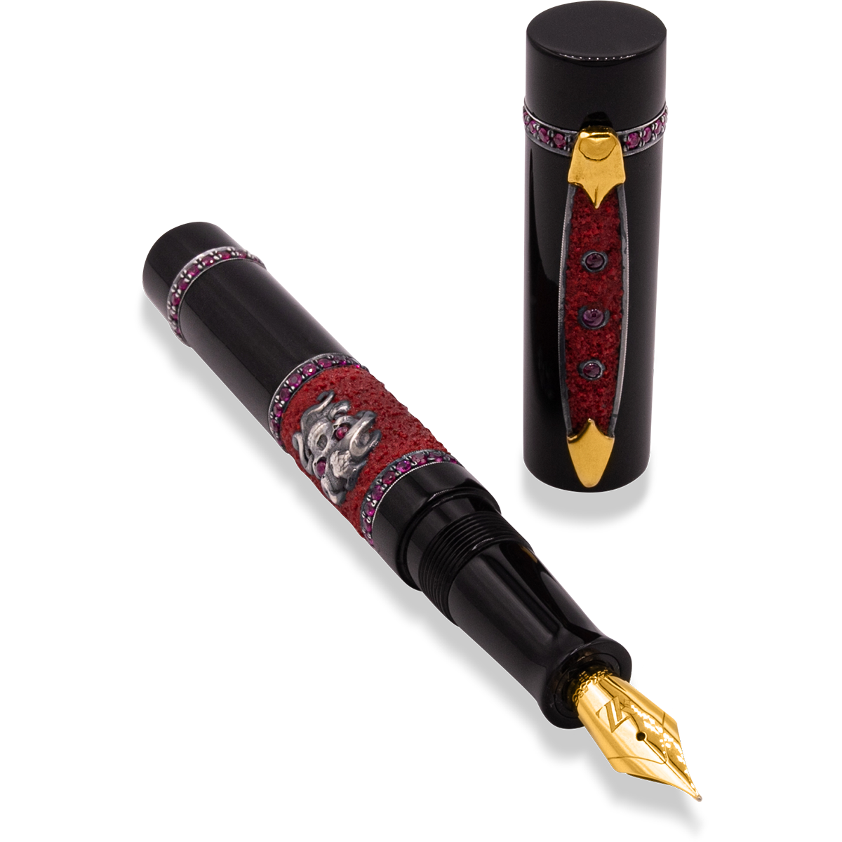 Zeki Karaca Jewellery Harman Fountain Pen - Ruby