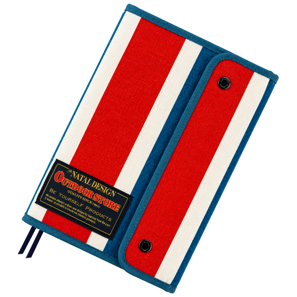 Hobonichi 2027 Cousin Cover - Natal Design: Hello New Day! (Retro Stripe) - A5-Pen Boutique Ltd