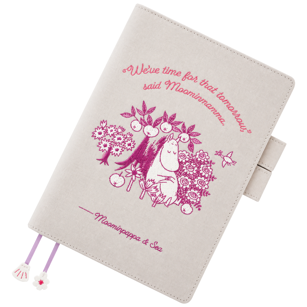 Hobonichi 2027 Cousin Cover - Moomin: My Yard (Pink Gray) - A5-Pen Boutique Ltd