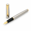 Diplomat Traveller Fountain Pen - Stainless Steel Gold - Pen Boutique Ltd
